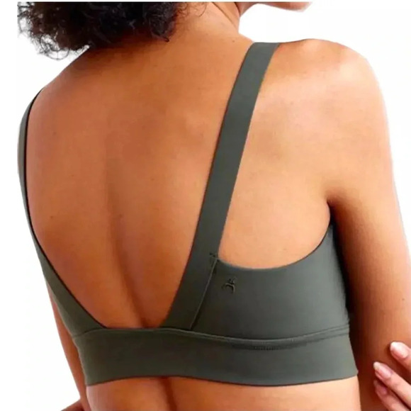 aday Lighten Up Sports Bra & Layered Up Thermal Leggings Set Green XS Activewear - Picture 13 of 15